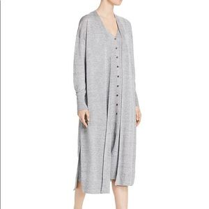 Lafayette 148 -  Zinc Melange Duster Cardigan